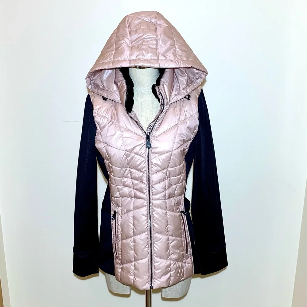 Calvin Klein Pink and Black Performance Jacket - Sz Med - Picture 4 of 14